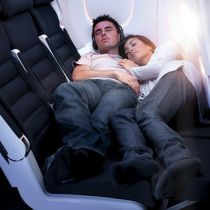 Liggend slapen bij Air New Zealand
